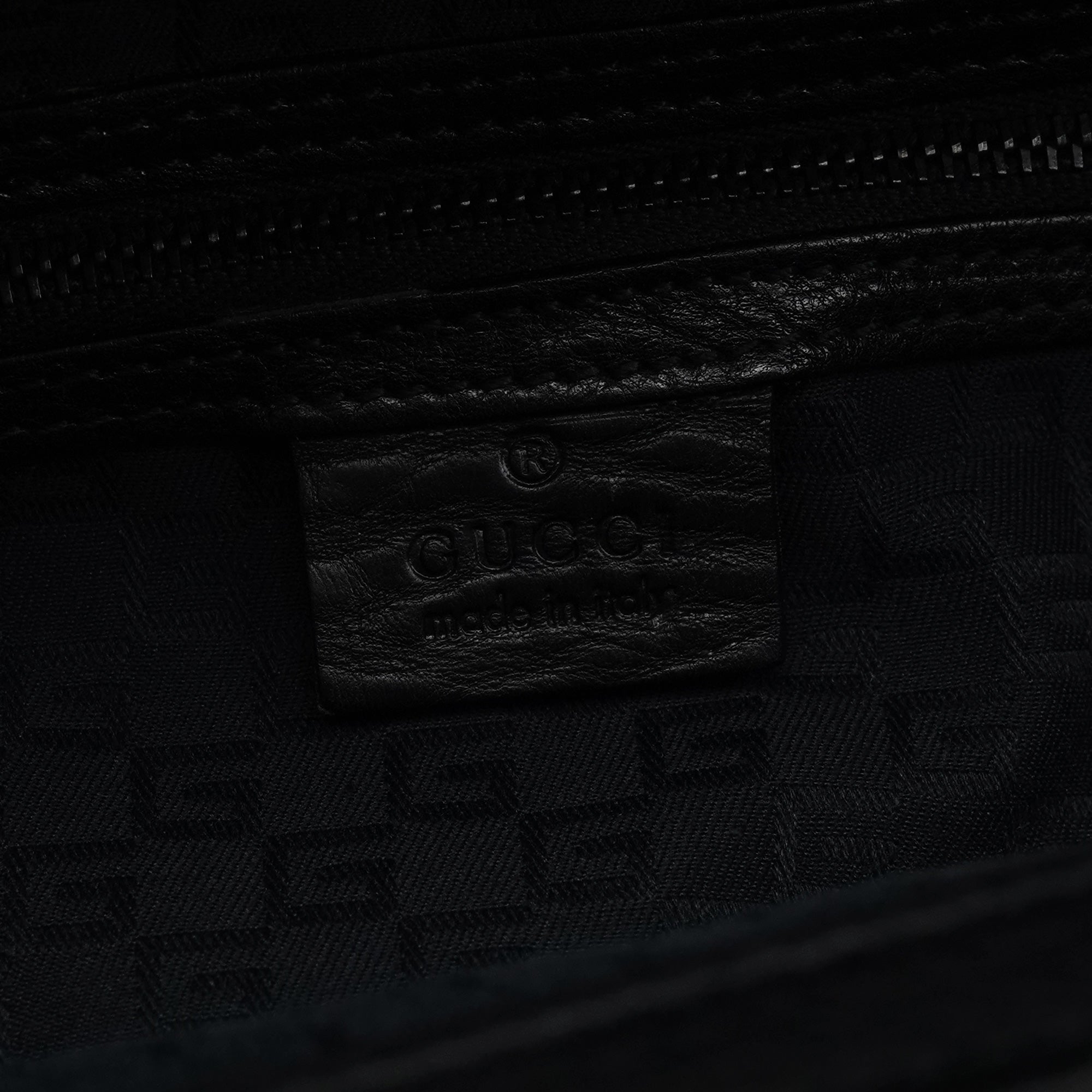 Fall 2002 Black Leather Hinged Frame Bucket Bag