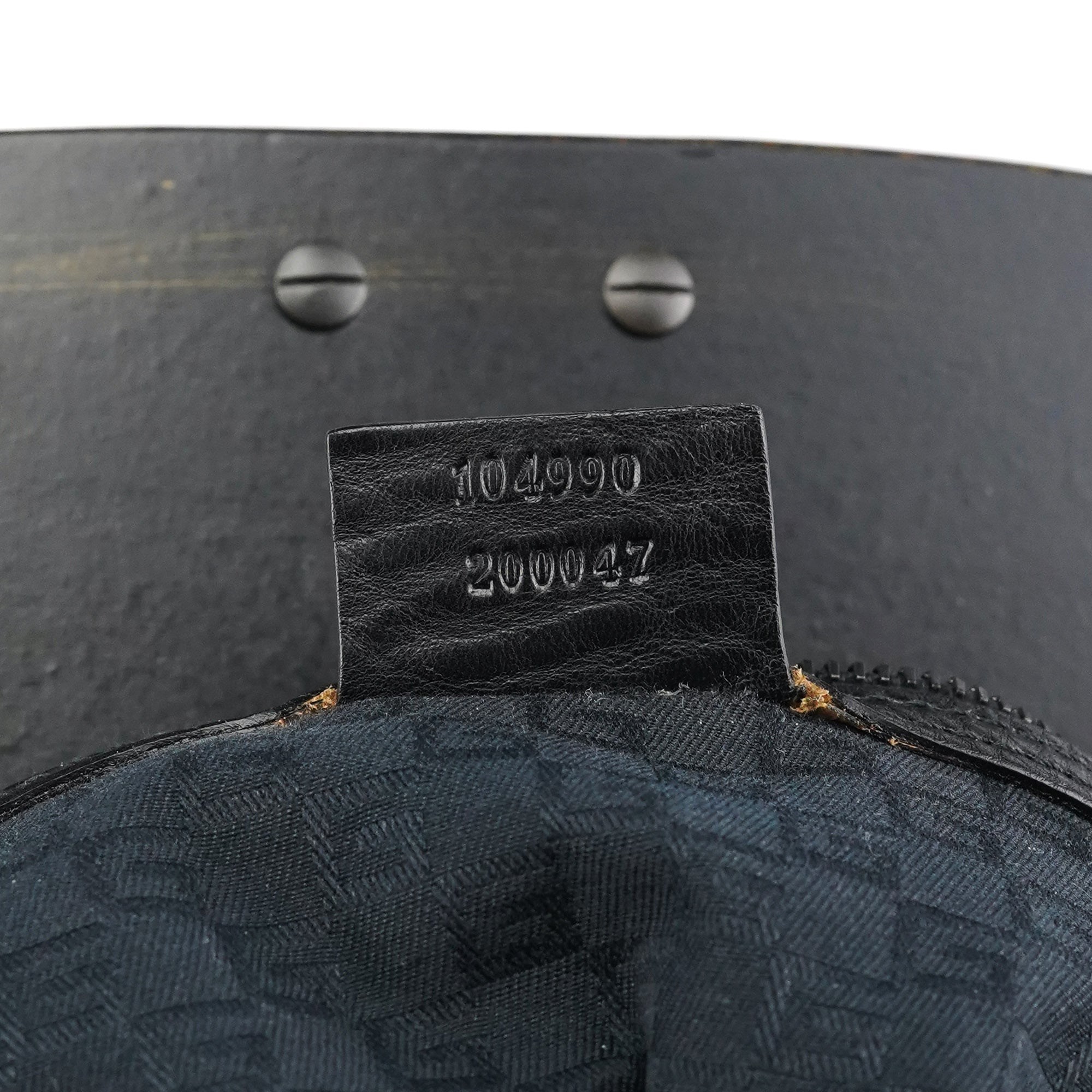 Fall 2002 Black Leather Hinged Frame Bucket Bag