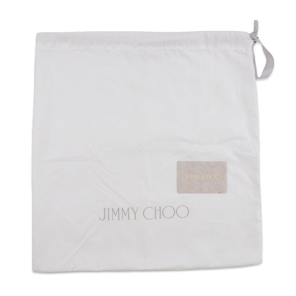JIMMY CHOO Pegasus 2-way Tote Bag Black Patent Leather Size Mini