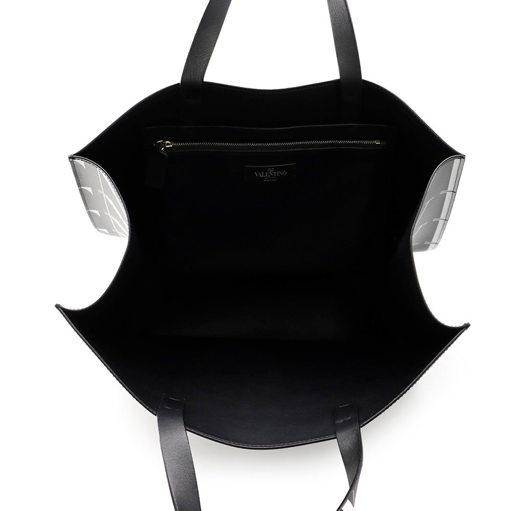 Valentino Garavani Logo Shopper Tote Bag Black/WhiteUY2B0963GTC Leather