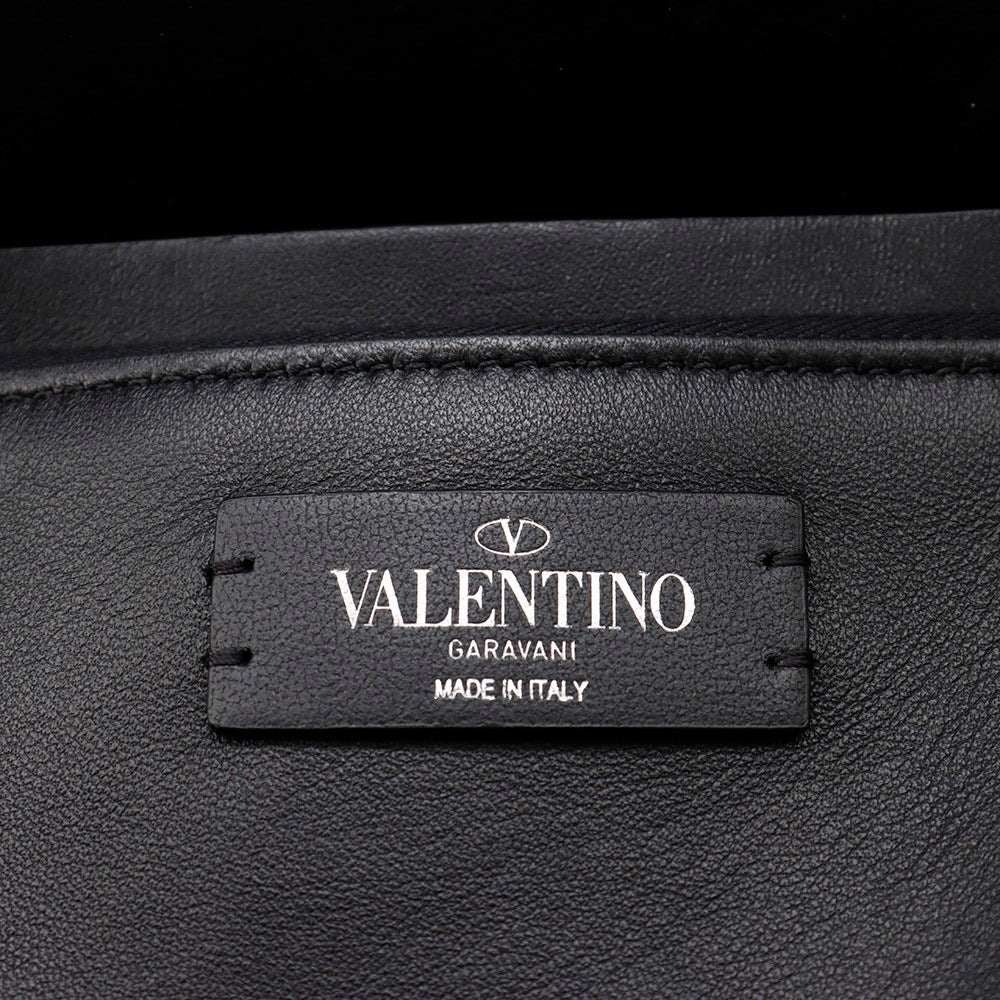 Valentino Garavani Logo Shopper Tote Bag Black/WhiteUY2B0963GTC Leather