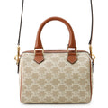 CELINE Triomphe 2-way Boston Bag Brown/Beige197582 PVC Leather