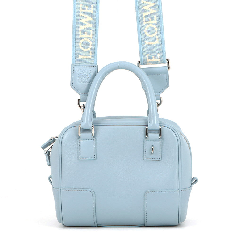 LOEWE Amazona Shoulder Bag Dusty blueA039N21X01 Calf Leather Size 16
