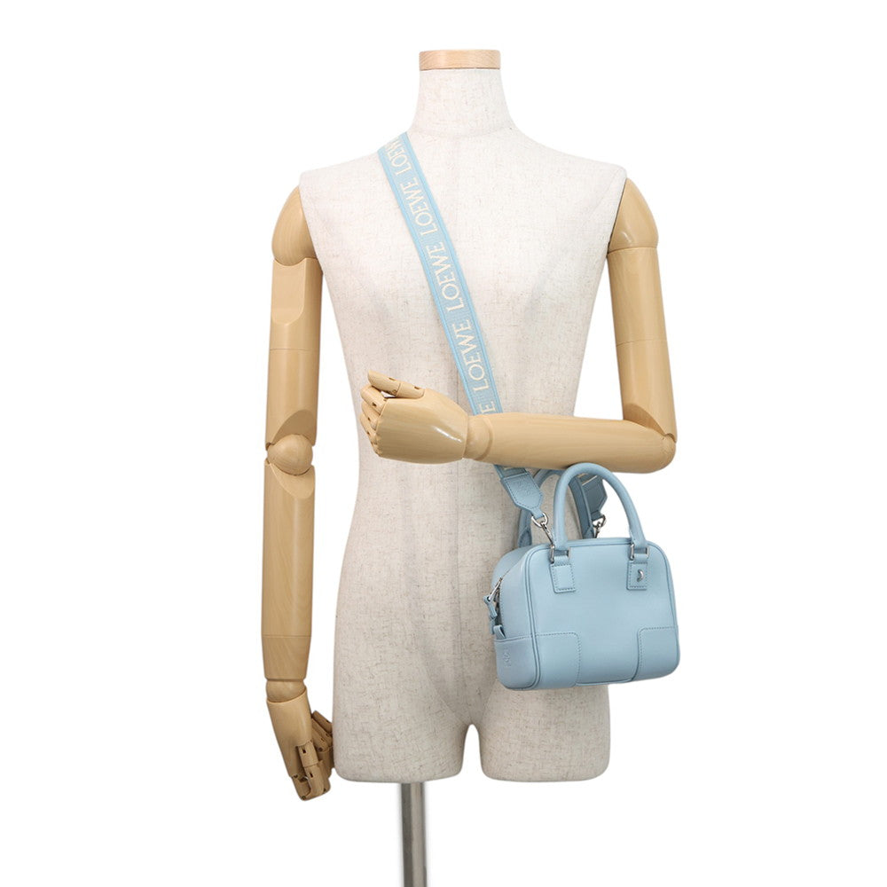 LOEWE Amazona Shoulder Bag Dusty blueA039N21X01 Calf Leather Size 16