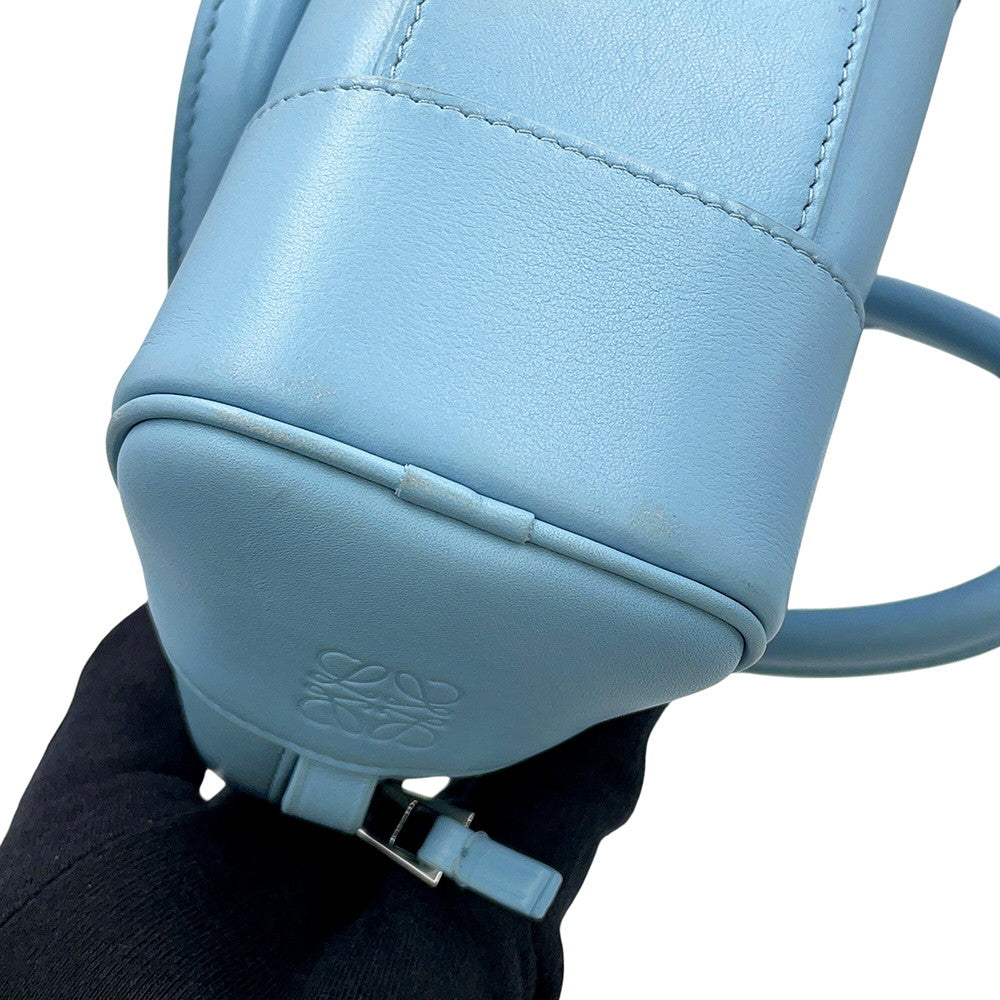LOEWE Amazona Shoulder Bag Dusty blueA039N21X01 Calf Leather Size 16