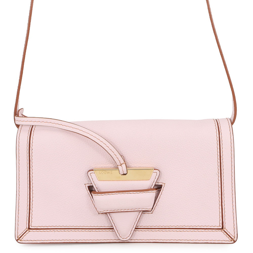 LOEWE Barcelona Shoulder Bag Pink303.12.Z46 Leather