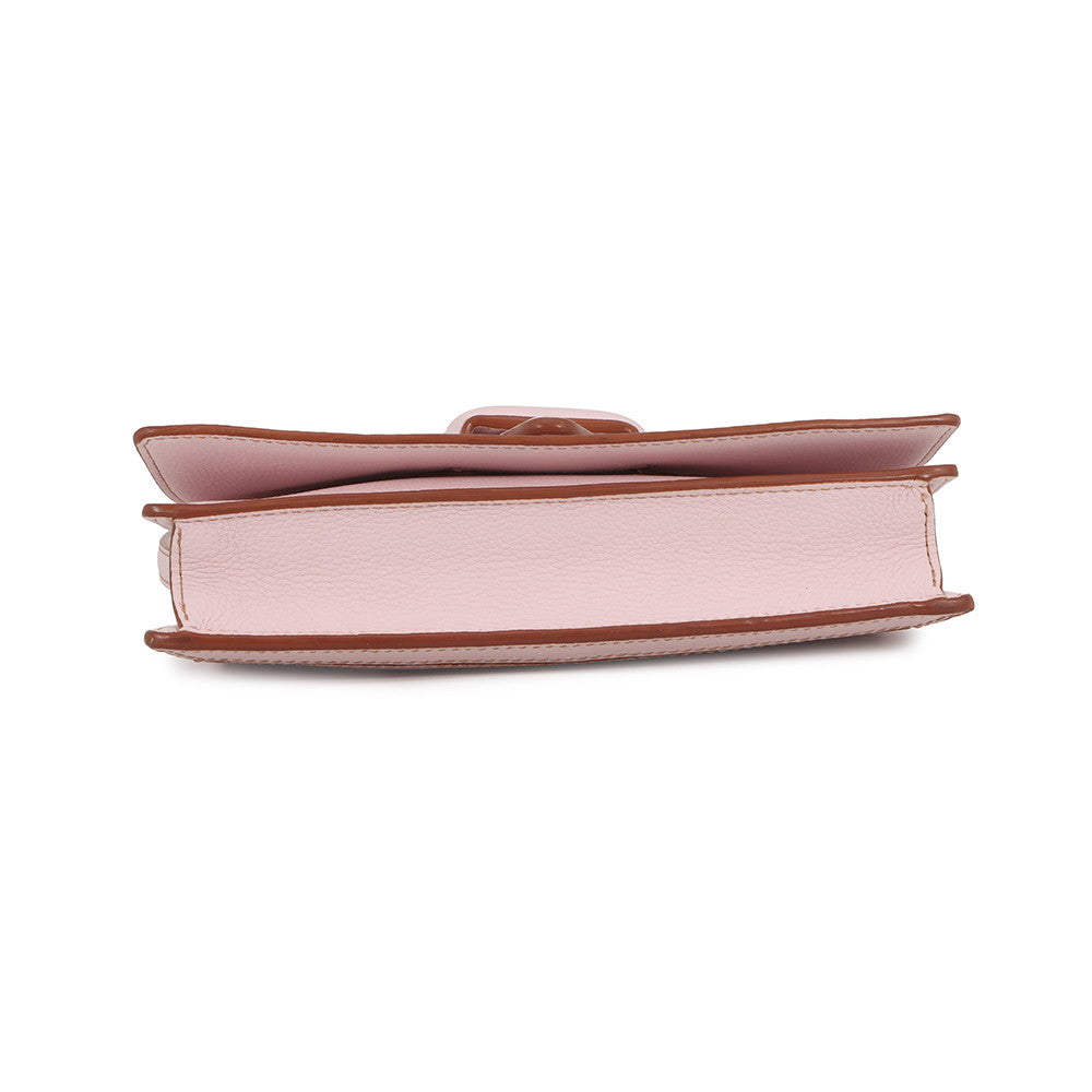 LOEWE Barcelona Shoulder Bag Pink303.12.Z46 Leather