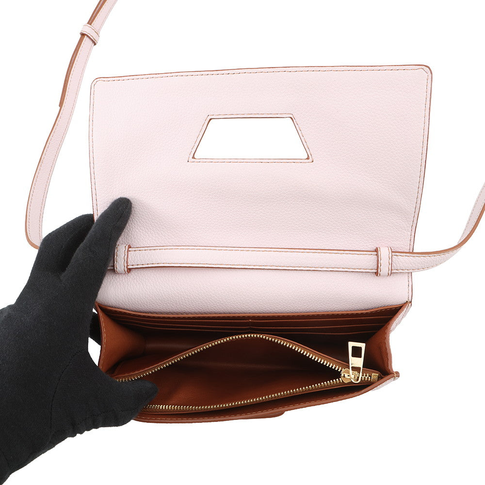 LOEWE Barcelona Shoulder Bag Pink303.12.Z46 Leather