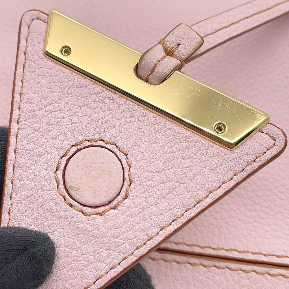 LOEWE Barcelona Shoulder Bag Pink303.12.Z46 Leather