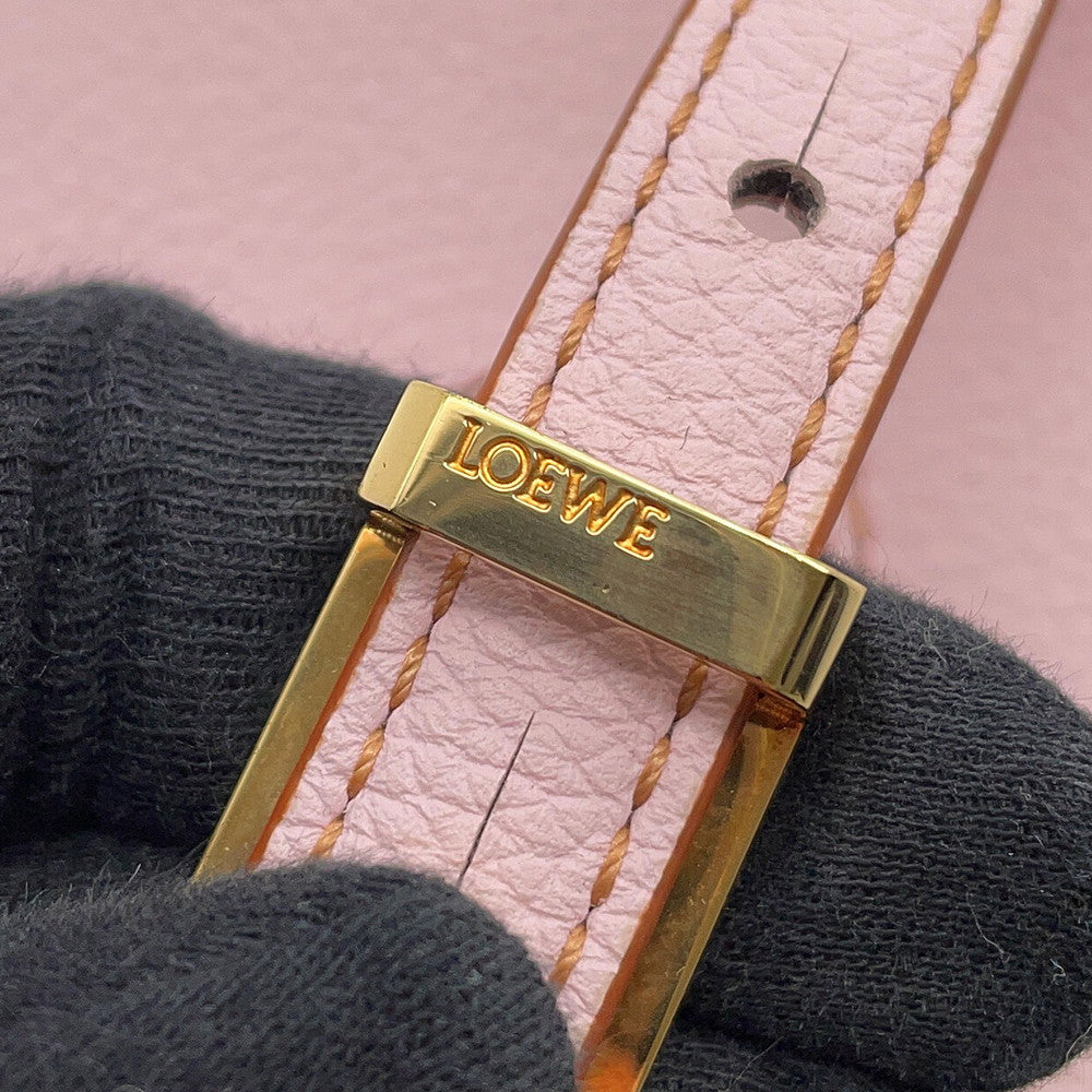 LOEWE Barcelona Shoulder Bag Pink303.12.Z46 Leather