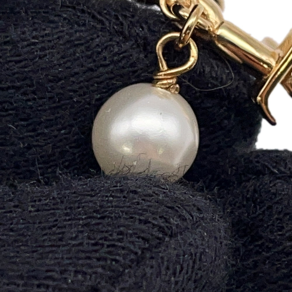 LOUIS VUITTON Blooming Pearl Earrings GoldM02819 Metal
