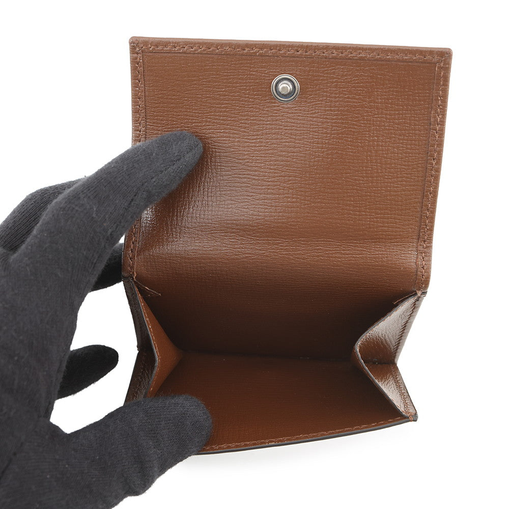 GUCCI The Hacker Compact Wallet Brown/Beige681708 Canvas/Leather