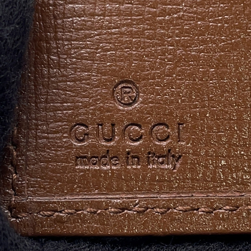 GUCCI The Hacker Compact Wallet Brown/Beige681708 Canvas/Leather