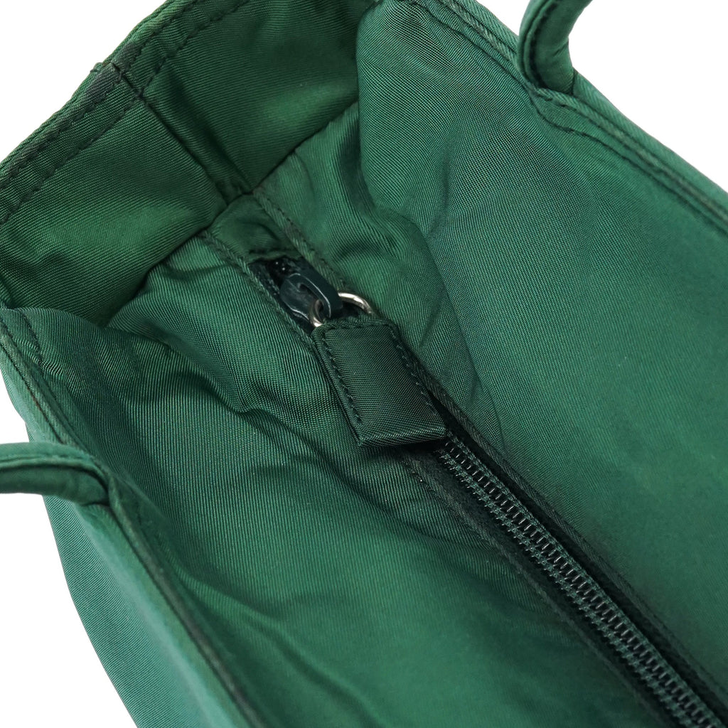 Green Tessuto City Nylon Tote Bag