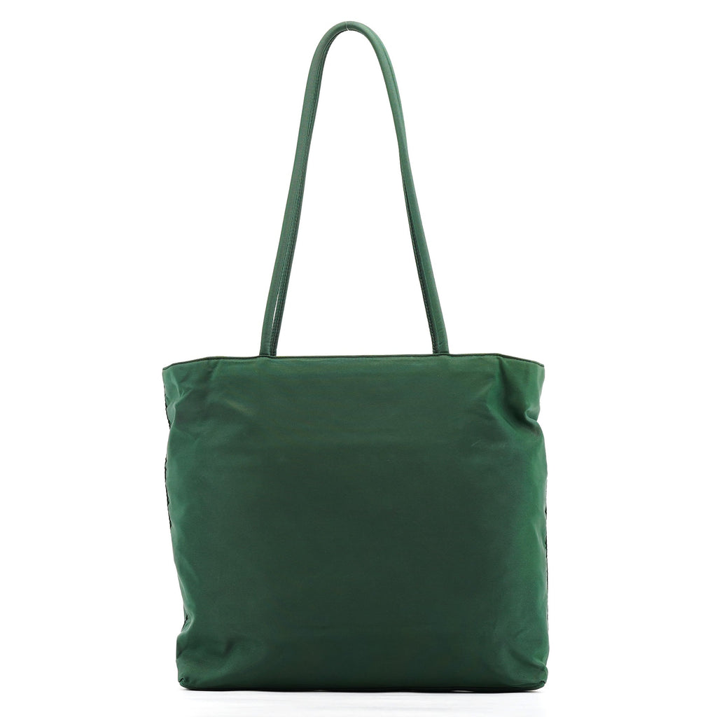 Green Tessuto City Nylon Tote Bag