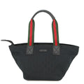 GUCCI GG Canvas Handbag Black131228 214397 GG Canvas