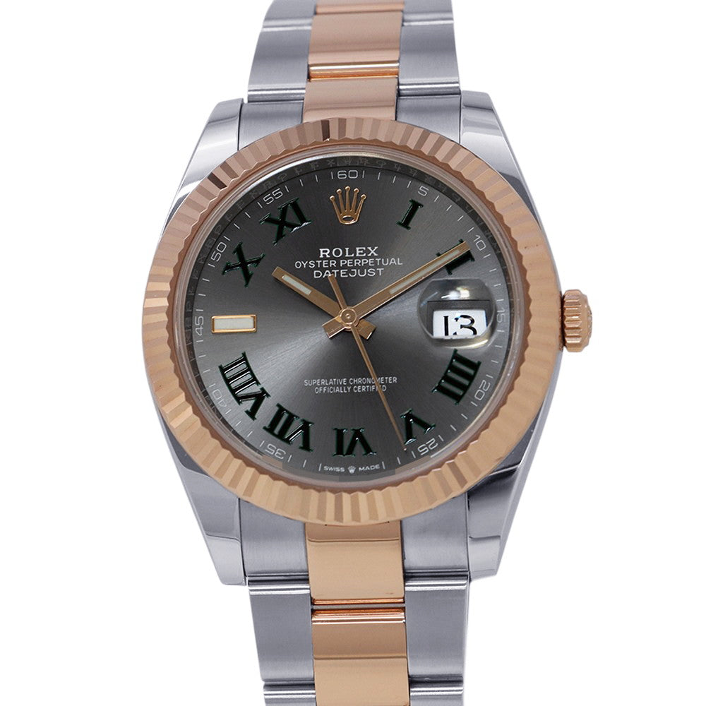 ROLEX Datejust W41mm Stainless Steel K18PG Slate Dial126331