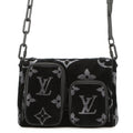 LOUIS VUITTON Keepall Bandouliere NoirM45438 Monogram Eclipse Tuftage Size 25