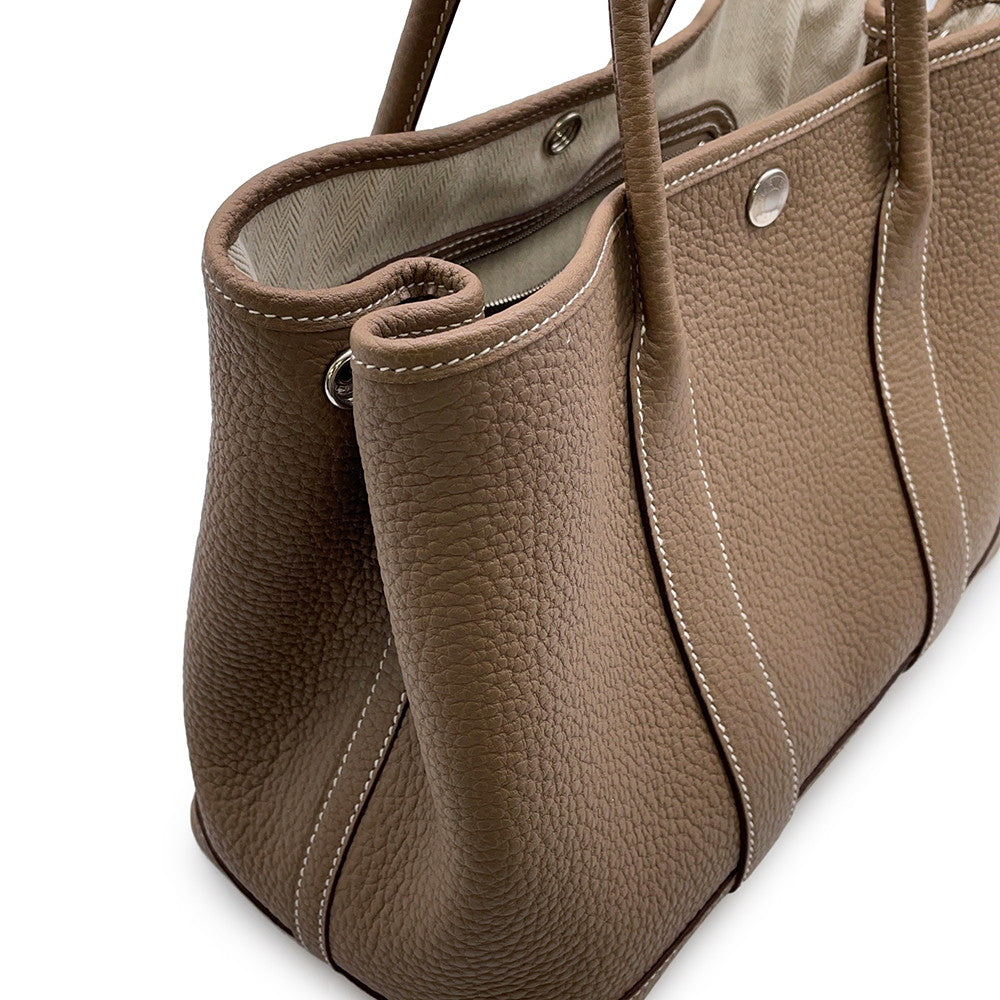 HERMES Garden Party Etoupe Negonda Leather Size TPM