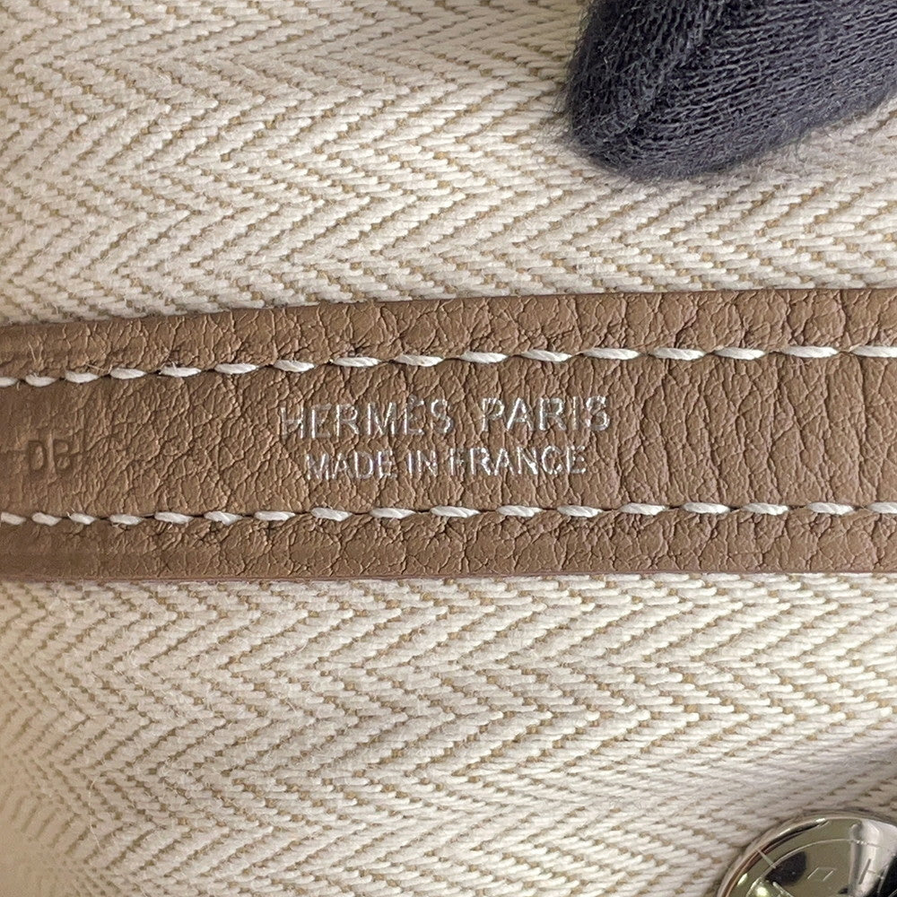 HERMES Garden Party Etoupe Negonda Leather Size TPM