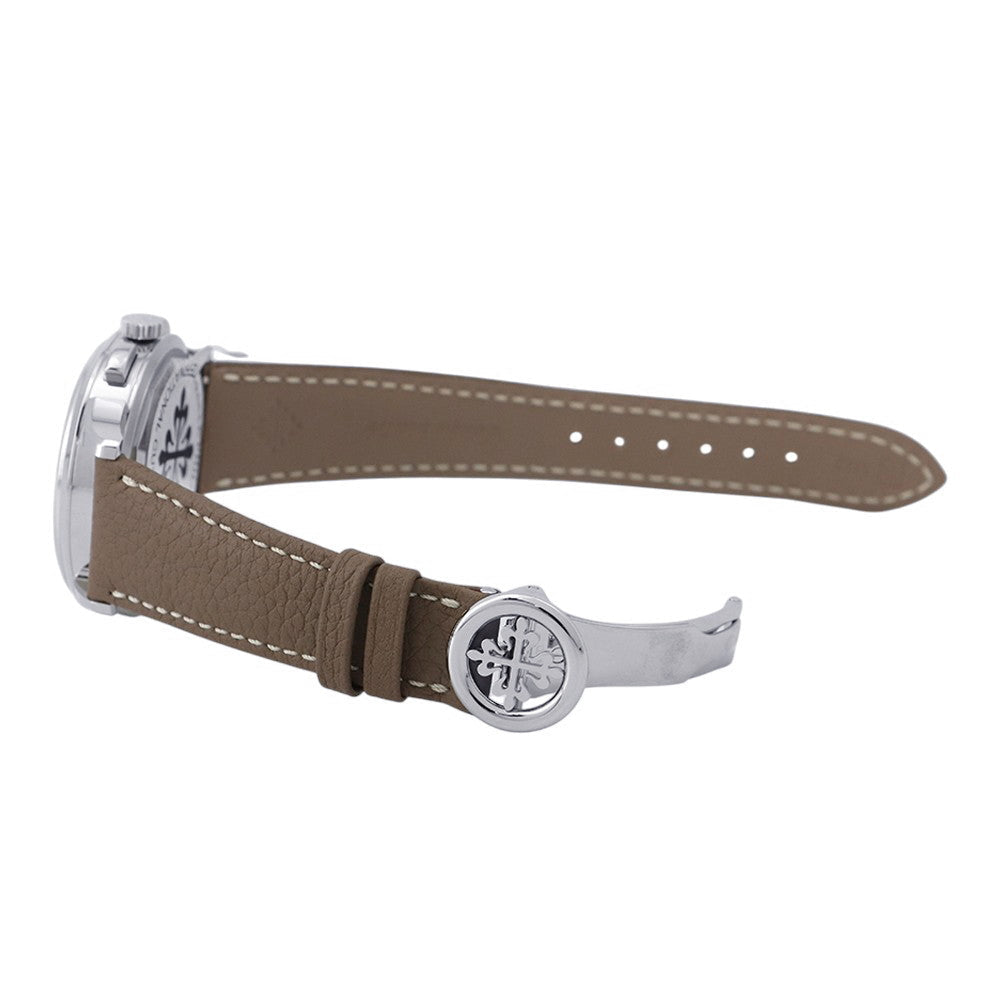 PATEK PHILIPPE Complications World Time Chronograph W41mm Stainless Steel Leather Rose Gold Dial5935A-001