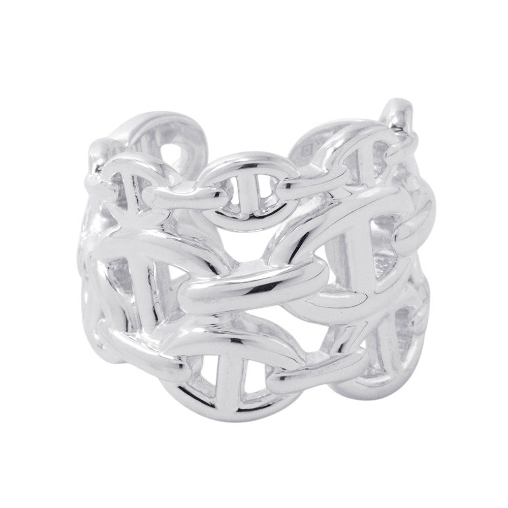HERMES Chaine d'Ancre Anchene Ring Size GM/51/#11 SV925
