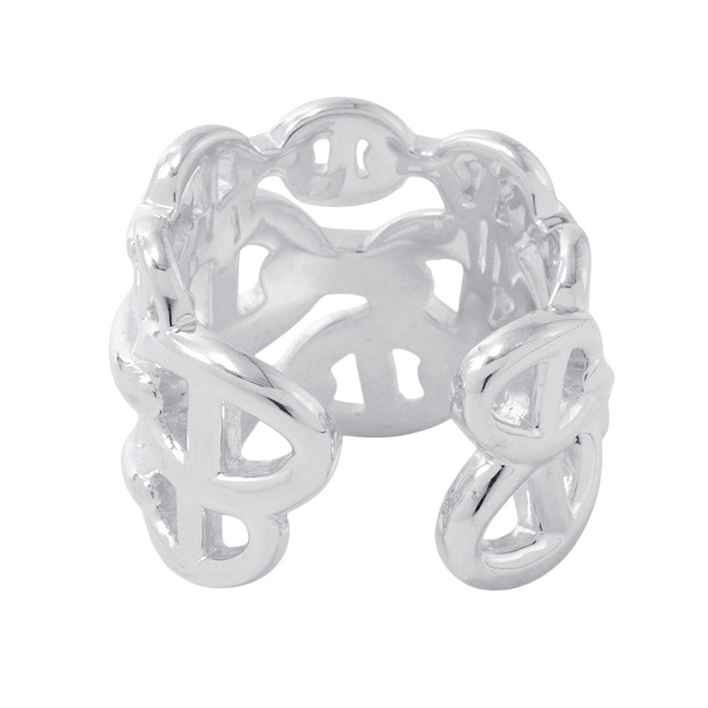 HERMES Chaine d'Ancre Anchene Ring Size GM/51/#11 SV925
