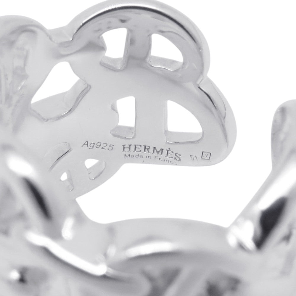 HERMES Chaine d'Ancre Anchene Ring Size GM/51/#11 SV925
