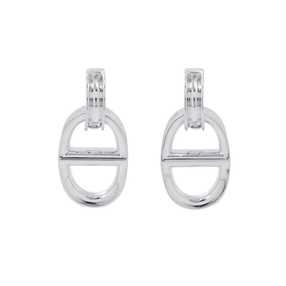 HERMES Chaine d'Ancre Earrings SV925