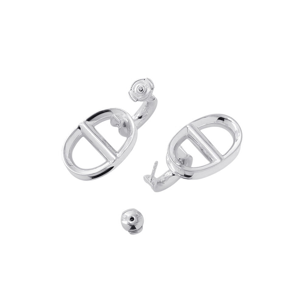 HERMES Chaine d'Ancre Earrings SV925