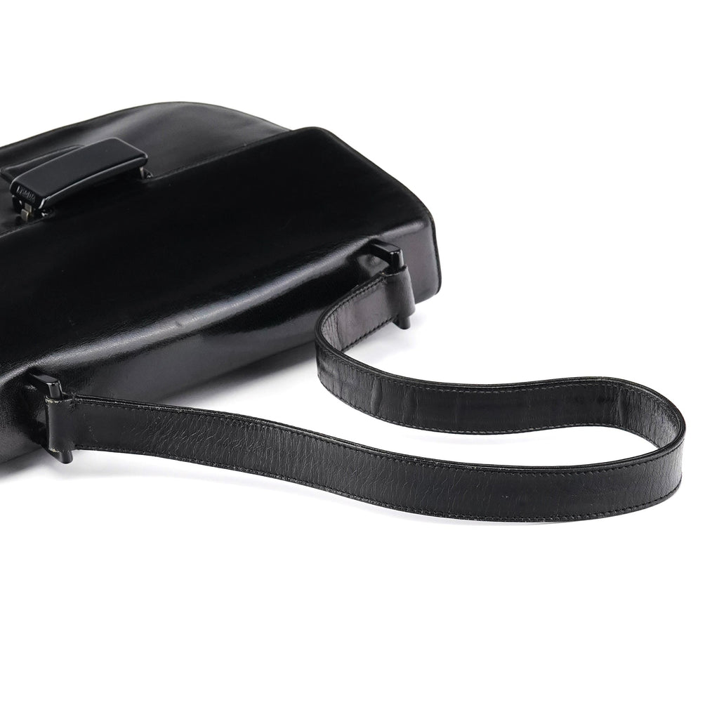 1996 Black Vitello Swing Shoulder Bag