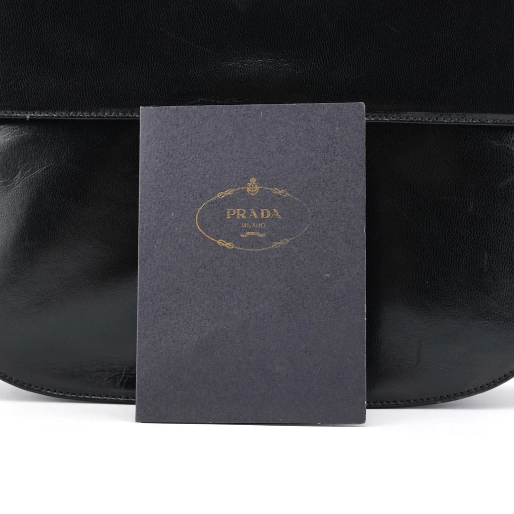 1996 Black Vitello Swing Shoulder Bag