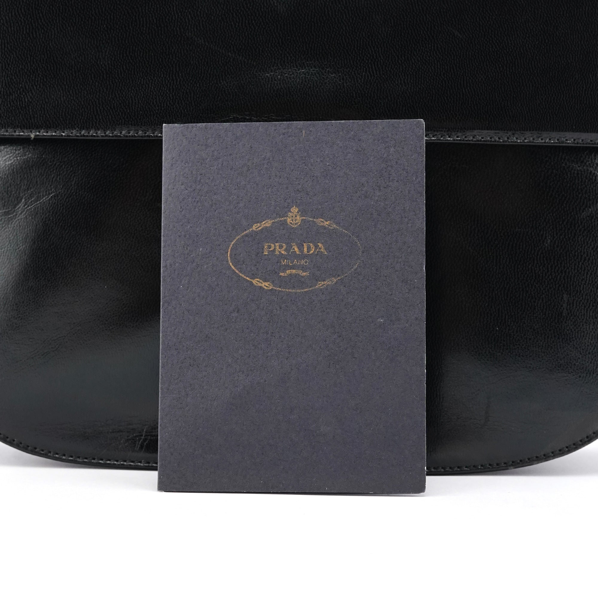 1996 Black Vitello Swing Shoulder Bag
