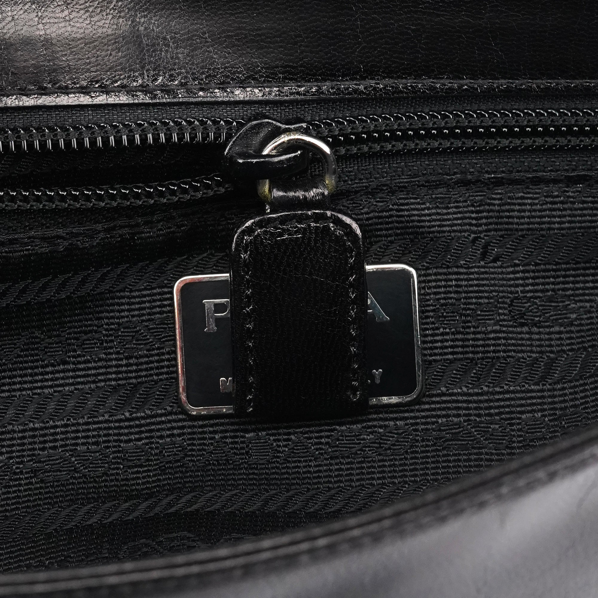 1996 Black Vitello Swing Shoulder Bag