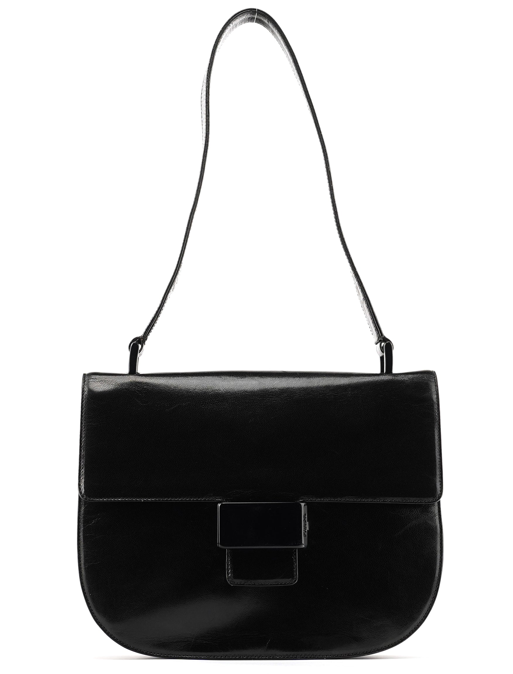 1996 Black Vitello Swing Shoulder Bag