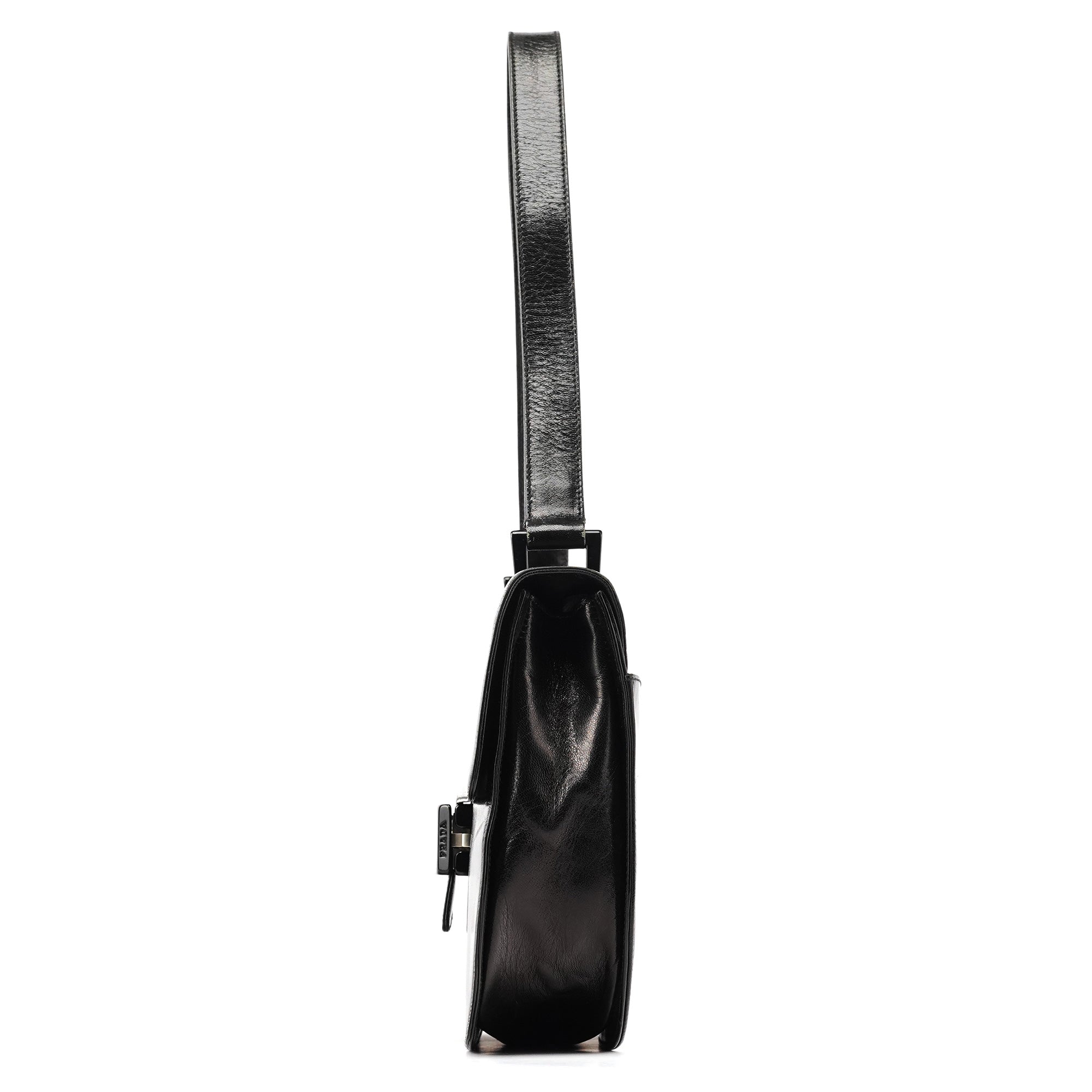 1996 Black Vitello Swing Shoulder Bag