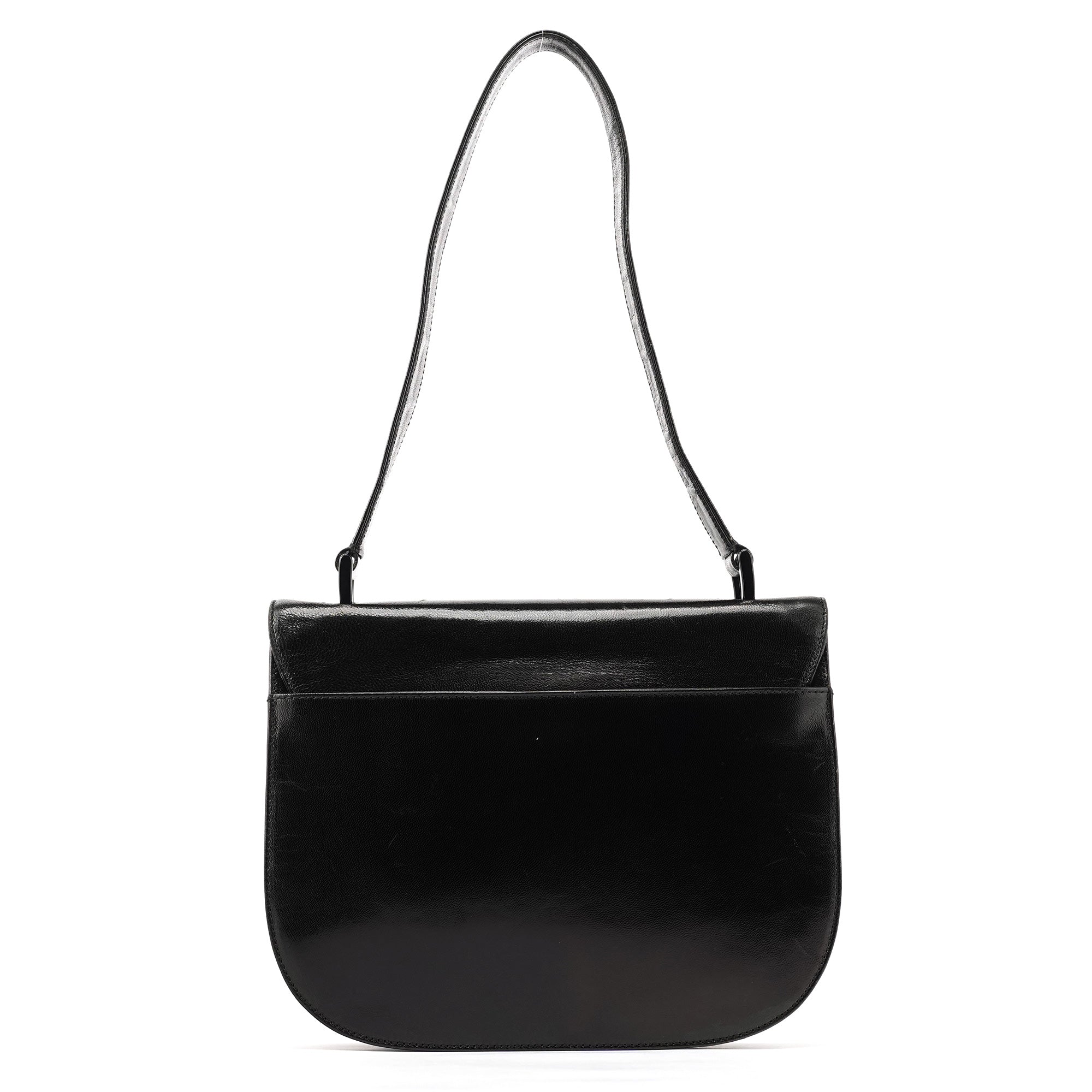 1996 Black Vitello Swing Shoulder Bag