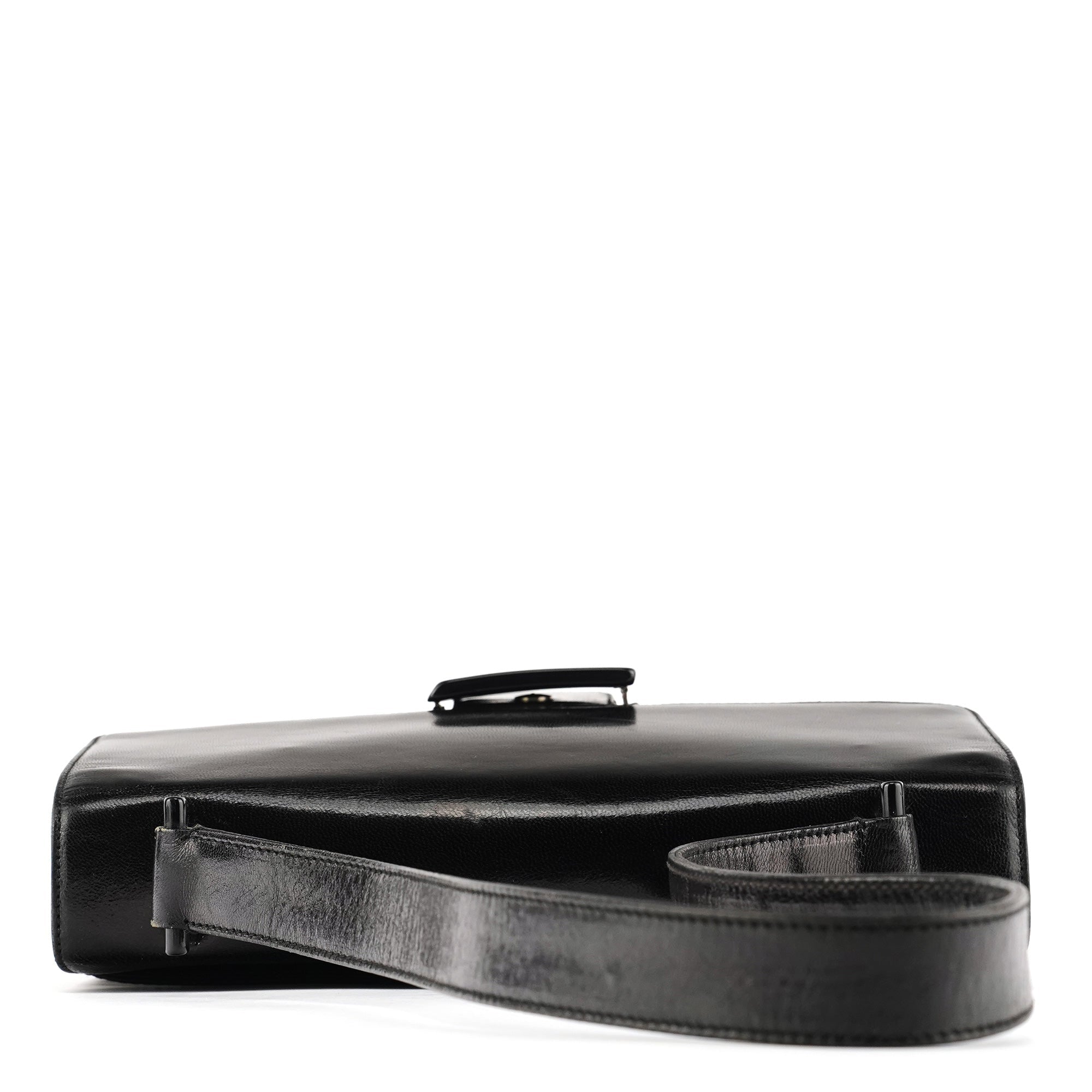 1996 Black Vitello Swing Shoulder Bag