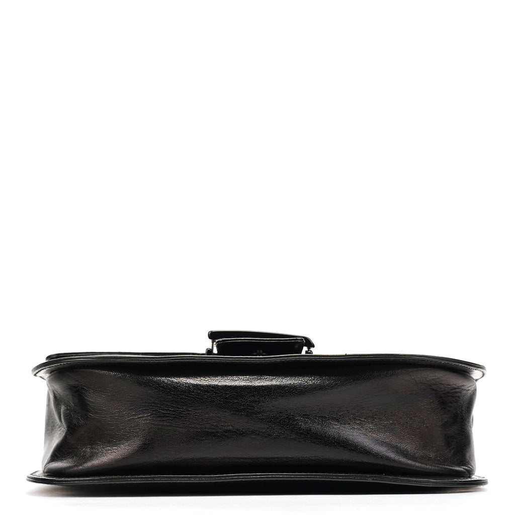 1996 Black Vitello Swing Shoulder Bag