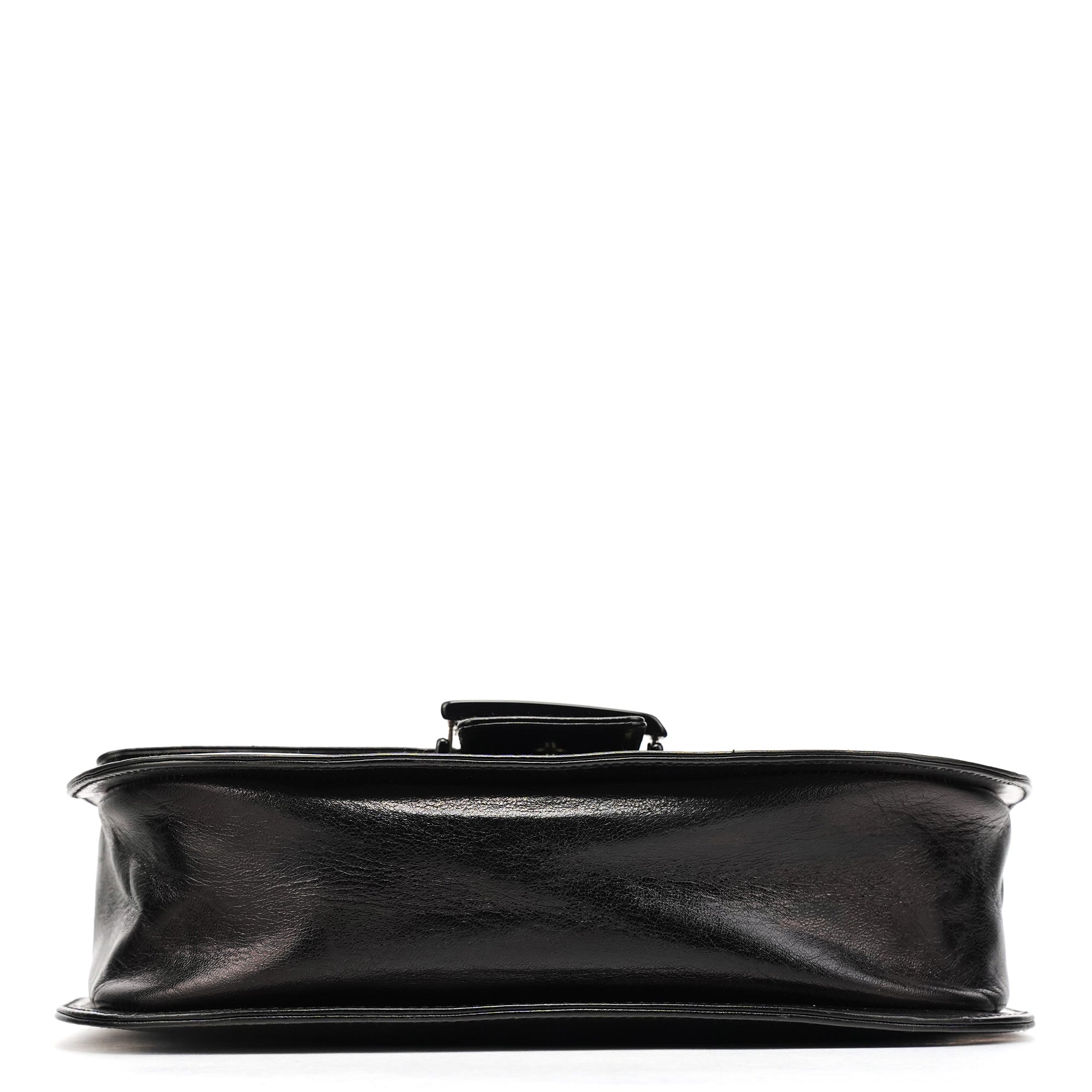 1996 Black Vitello Swing Shoulder Bag