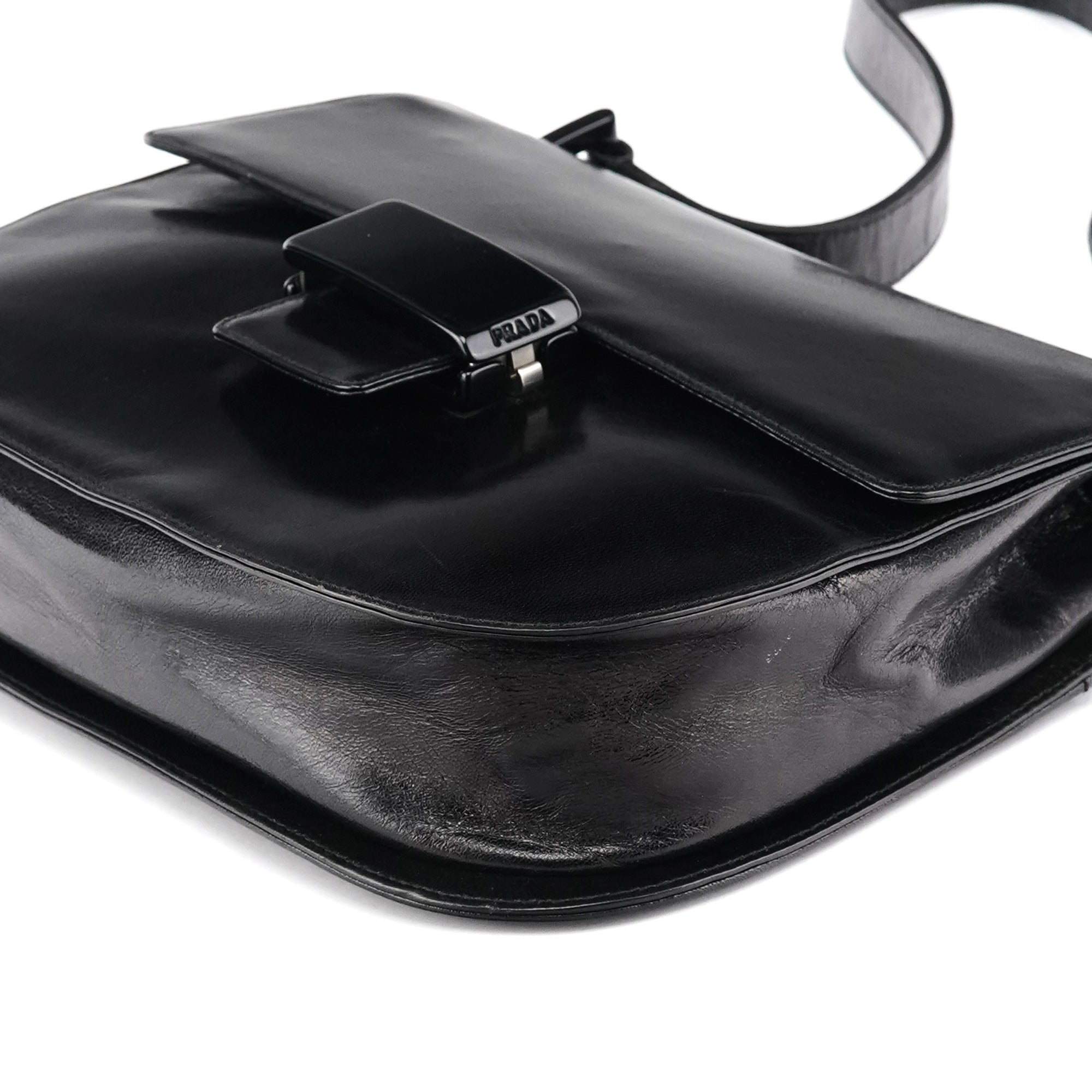 1996 Black Vitello Swing Shoulder Bag
