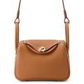 HERMES Lindy Gold Taurillon Clemence Size Mini