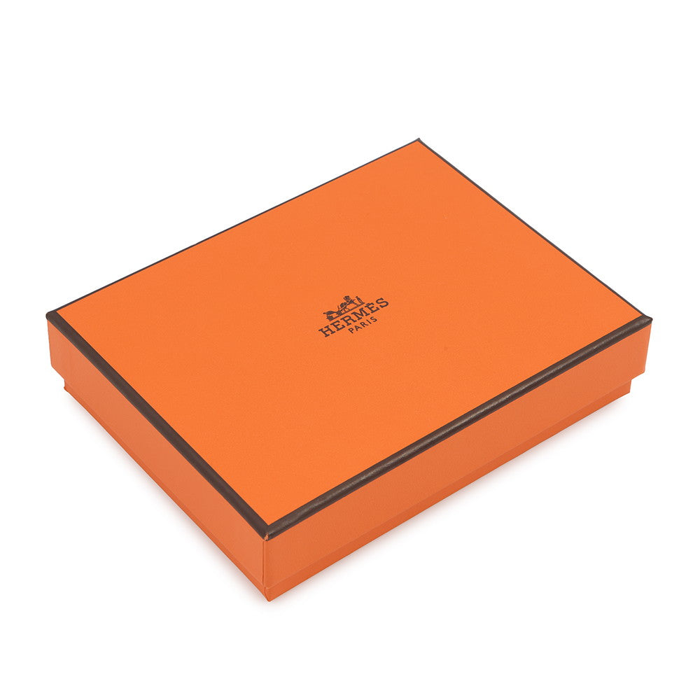 HERMES Bean compact Ardoise Veau Madame