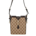 GUCCI Mini bucket Beige/Brown782919 GG Canvas Leather