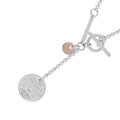 HERMES Ex Libris Necklace Size PM SV925 K18PG