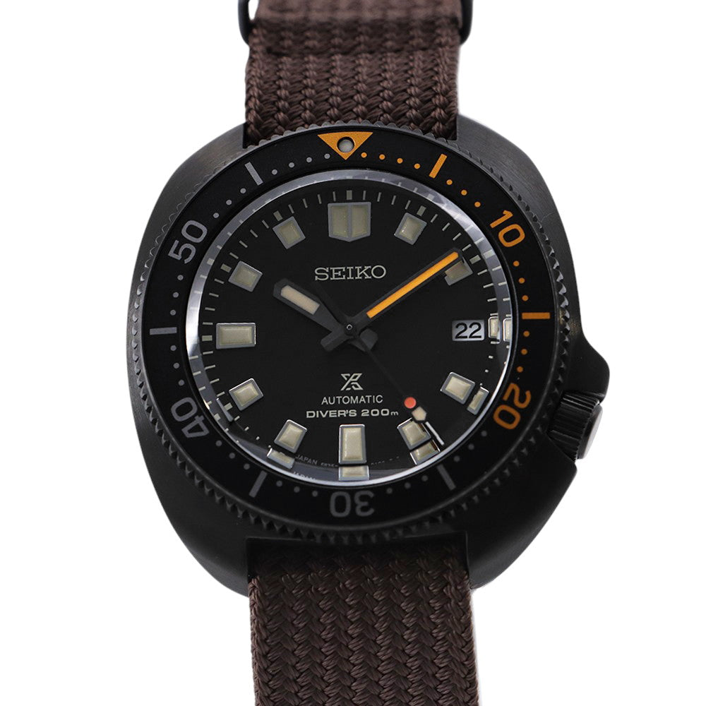 SEIKO Prospex The Black Series Limited Edition 1970 (Limited to 5500 units) W42.7mm Stainless Steel Fabric Black DialSPB257J1