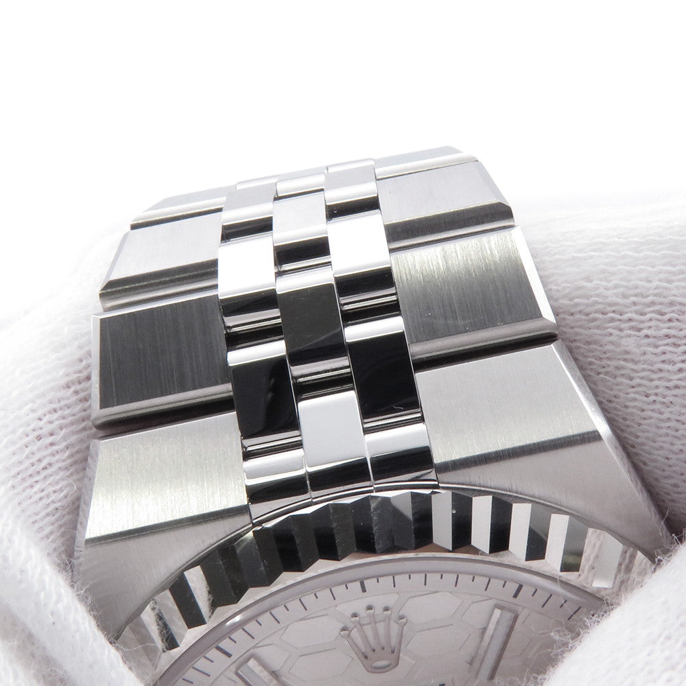 ROLEX Land Dweller 40 W40mm Stainless Steel K18WG Chain Honeycomb Motif Dial127334