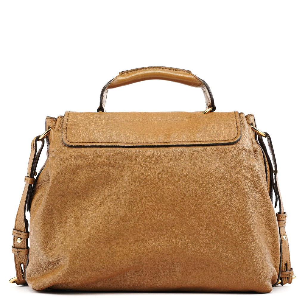 Light Brown Leather Elsie 2-Way Bag