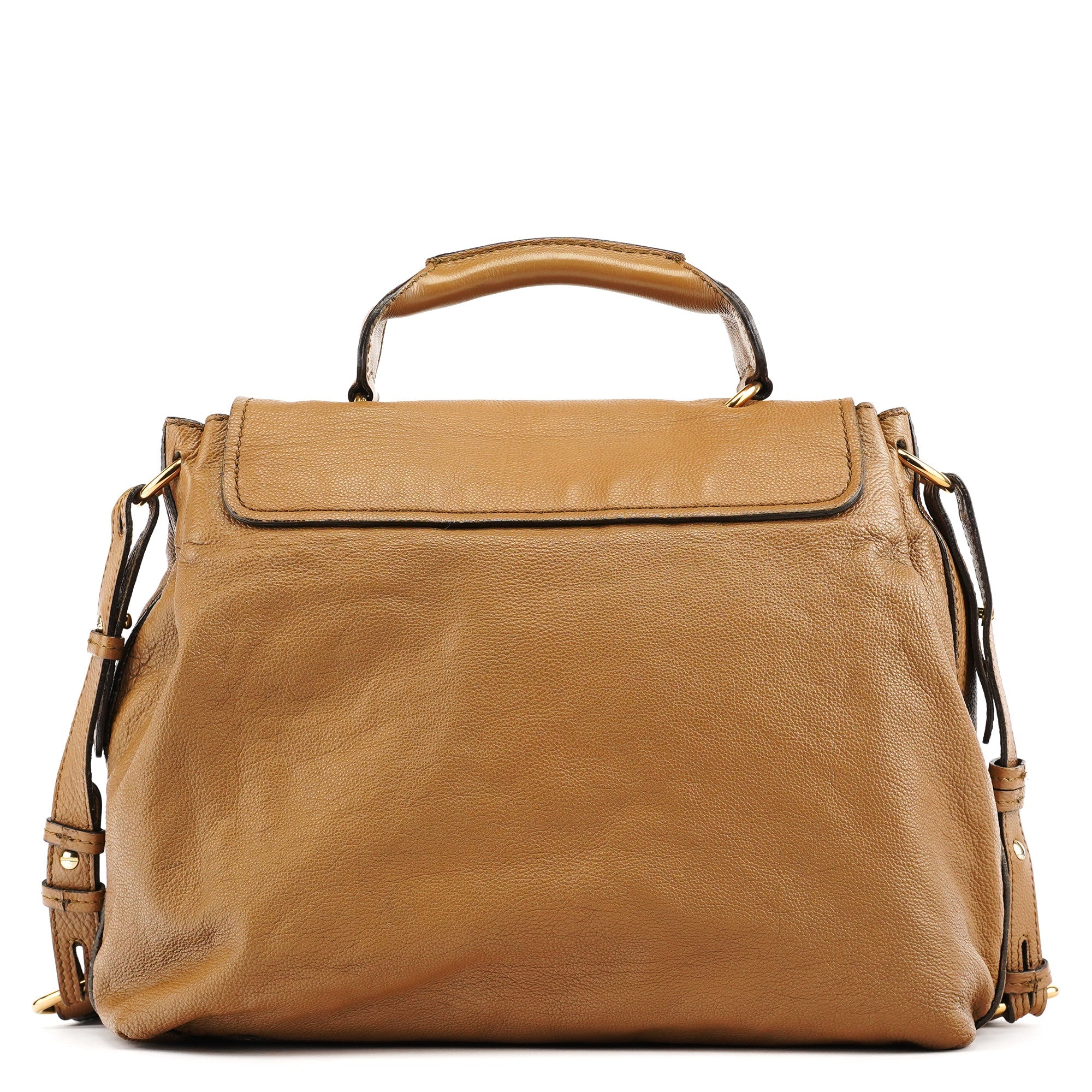 Light Brown Leather Elsie 2-Way Bag