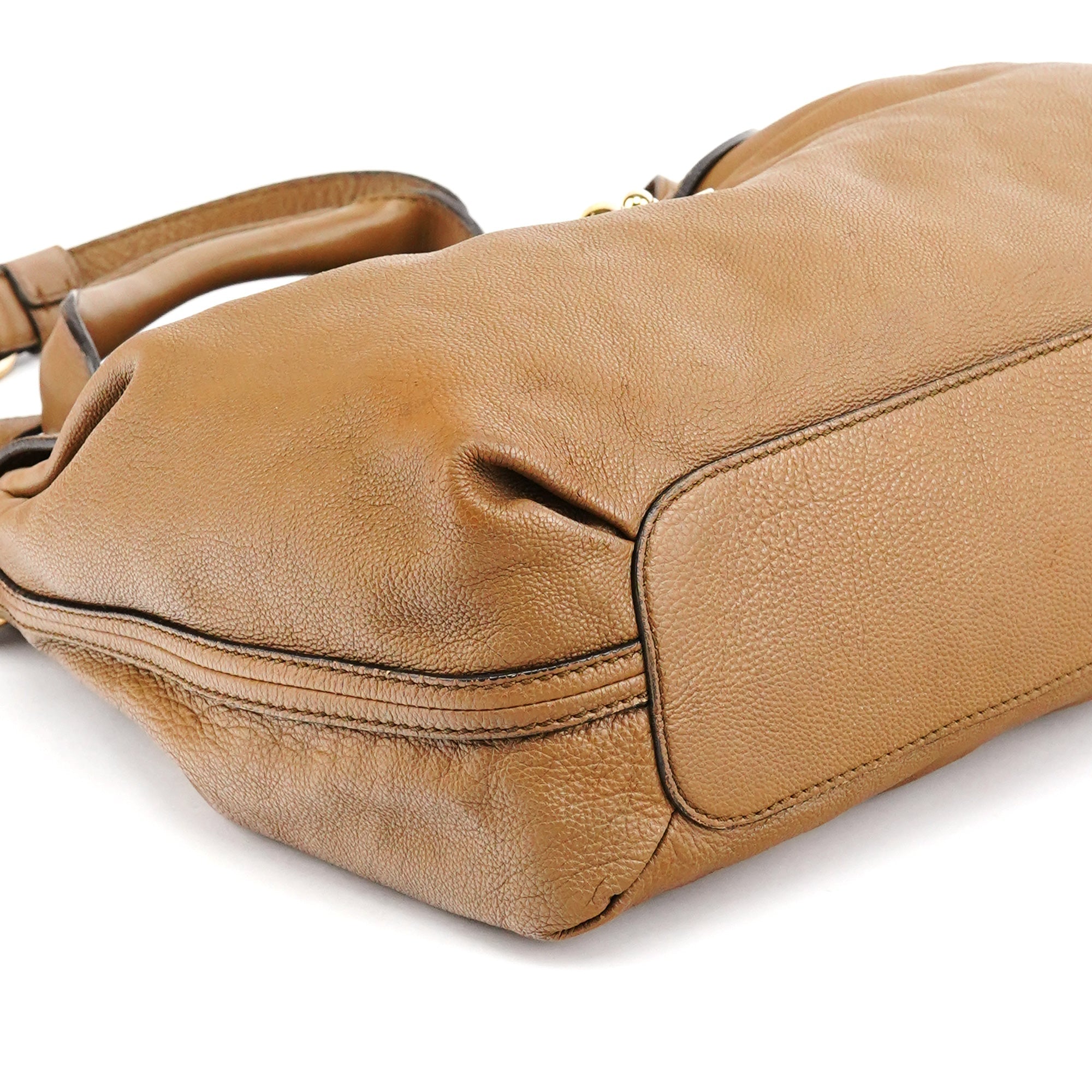 Light Brown Leather Elsie 2-Way Bag